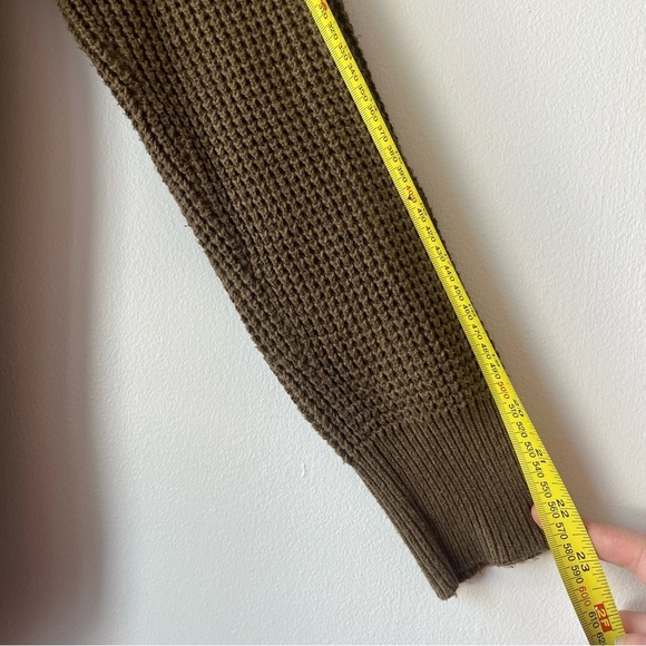 Michael Kors chunky knit oversized cowl neck sweater winter cozy neutral - Picture 10 of 13